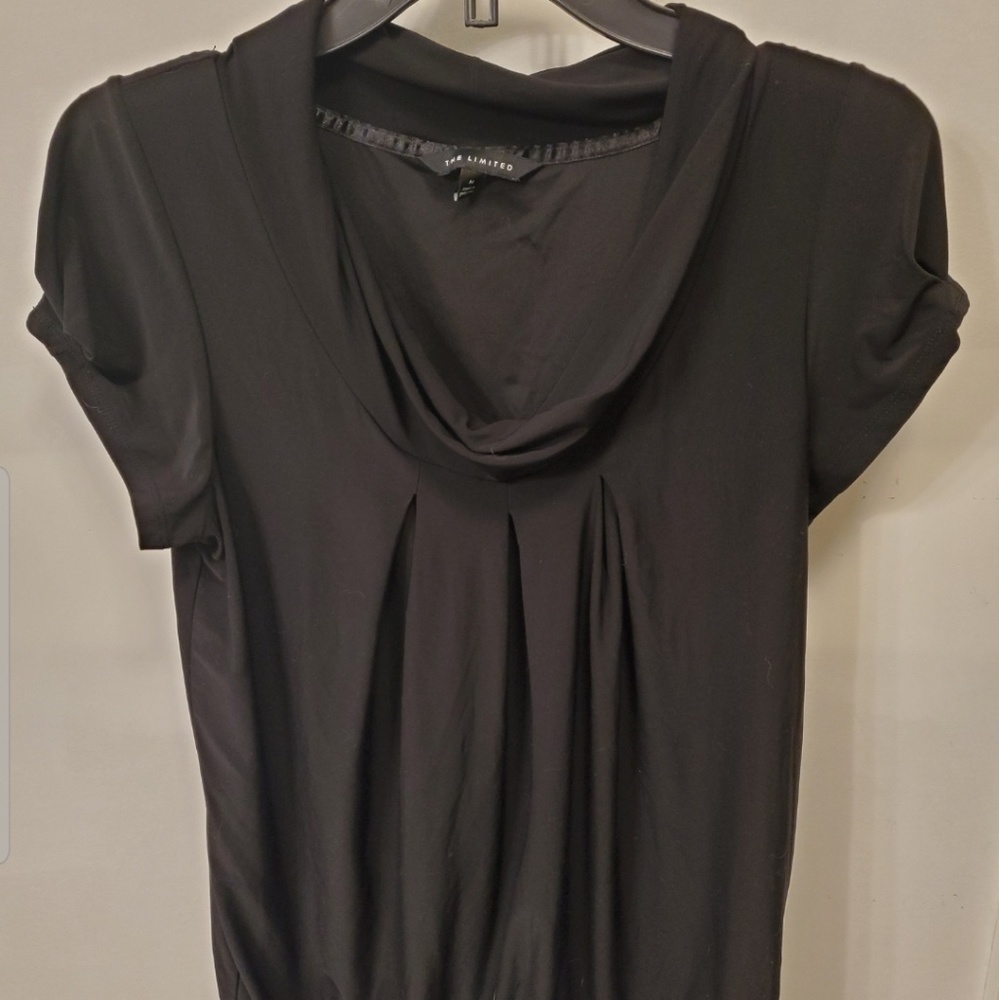 The Limited Black Pleated Blouse Size Medium